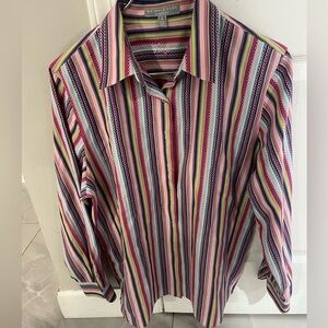 Striped cotton blouse